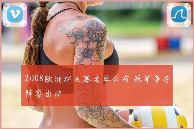 2008欧洲杯决赛名单公布 冠军争夺阵容出炉
